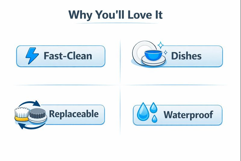 Electric Scrubber For Washing Dishes