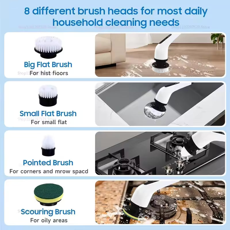 9-in-1 Electric Cleaning Scrubber